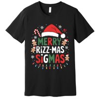 Merry Rizz Mas Sigmas Funny Gen Alpha Xmas Santa Christmas Premium T-Shirt