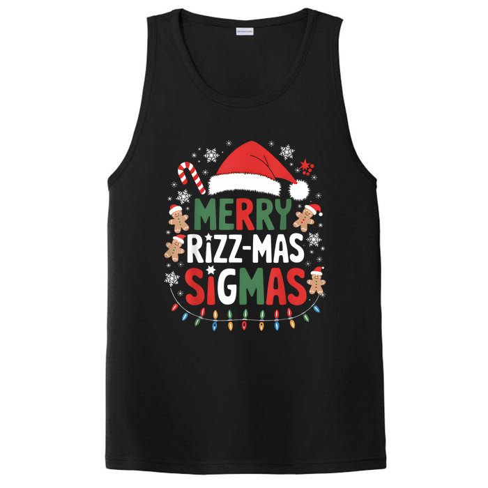 Merry Rizz Mas Sigmas Funny Gen Alpha Xmas Santa Christmas PosiCharge Competitor Tank