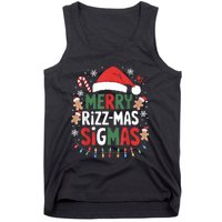 Merry Rizz Mas Sigmas Funny Gen Alpha Xmas Santa Christmas Tank Top