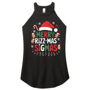 Merry Rizz Mas Sigmas Funny Gen Alpha Xmas Santa Christmas Women's Perfect Tri Rocker Tank