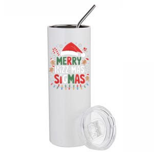 Merry Rizz Mas Sigmas Funny Gen Alpha Xmas Santa Christmas Stainless Steel Tumbler