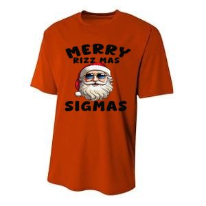 Merry Rizz Mas Sigmas Funny Christmas Performance Sprint T-Shirt