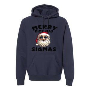 Merry Rizz Mas Sigmas Funny Christmas Premium Hoodie