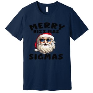 Merry Rizz Mas Sigmas Funny Christmas Premium T-Shirt