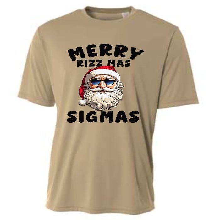 Merry Rizz Mas Sigmas Funny Christmas Cooling Performance Crew T-Shirt