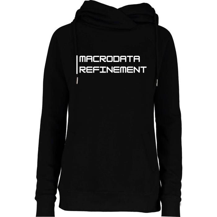 Macrodata Refinement Womens Funnel Neck Pullover Hood