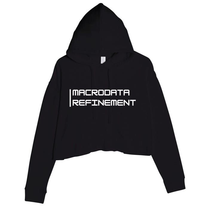 Macrodata Refinement Crop Fleece Hoodie