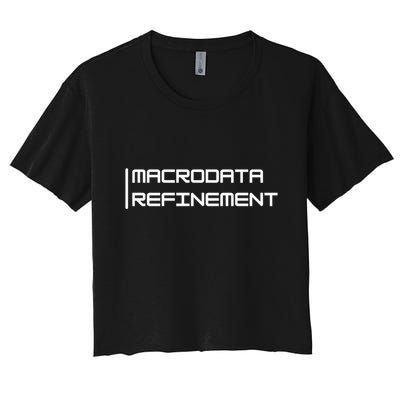 Macrodata Refinement Women's Crop Top Tee