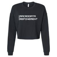 Macrodata Refinement Cropped Pullover Crew
