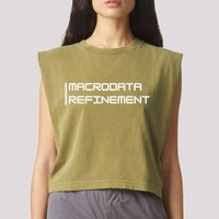Macrodata Refinement Garment-Dyed Women's Muscle Tee