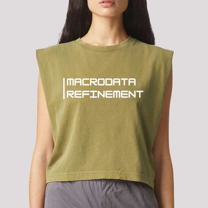 Macrodata Refinement Garment-Dyed Women's Muscle Tee