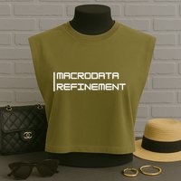 Macrodata Refinement Garment-Dyed Women's Muscle Tee