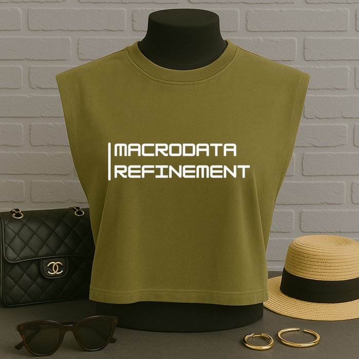 Macrodata Refinement Garment-Dyed Women's Muscle Tee