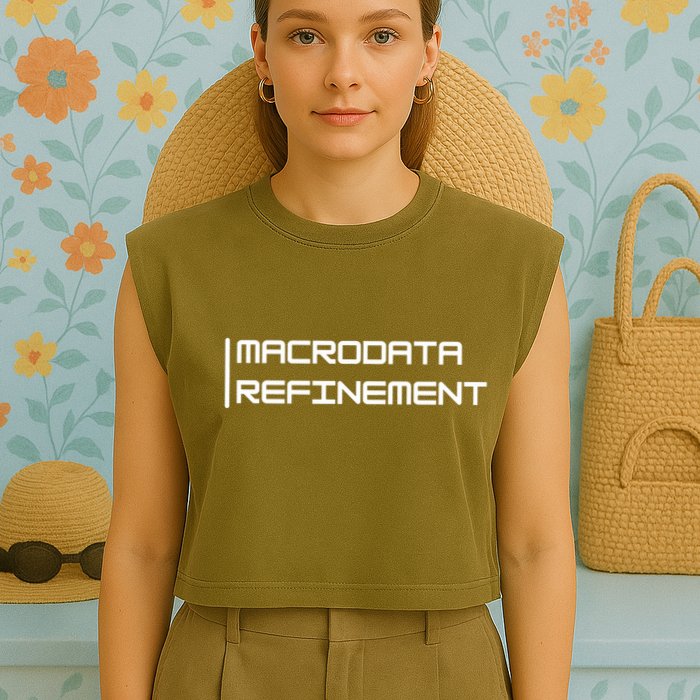 Macrodata Refinement Garment-Dyed Women's Muscle Tee