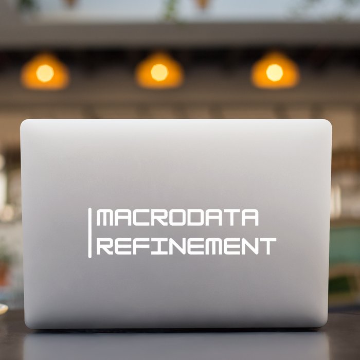 Macrodata Refinement Permanent Decal Sticker