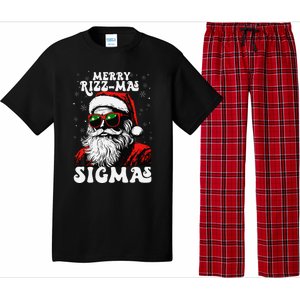 Merry Rizz Mas Sigmas Funny Gen Alpha Xmas Santa Christmas Pajama Set