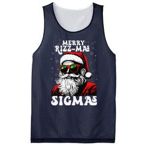 Merry Rizz Mas Sigmas Funny Gen Alpha Xmas Santa Christmas Mesh Reversible Basketball Jersey Tank