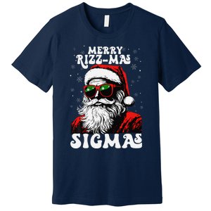 Merry Rizz Mas Sigmas Funny Gen Alpha Xmas Santa Christmas Premium T-Shirt