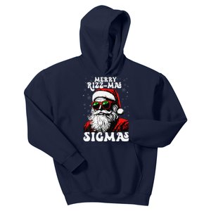 Merry Rizz Mas Sigmas Funny Gen Alpha Xmas Santa Christmas Kids Hoodie