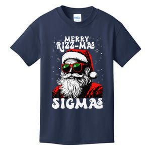 Merry Rizz Mas Sigmas Funny Gen Alpha Xmas Santa Christmas Kids T-Shirt