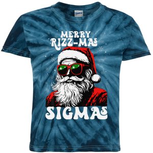 Merry Rizz Mas Sigmas Funny Gen Alpha Xmas Santa Christmas Kids Tie-Dye T-Shirt