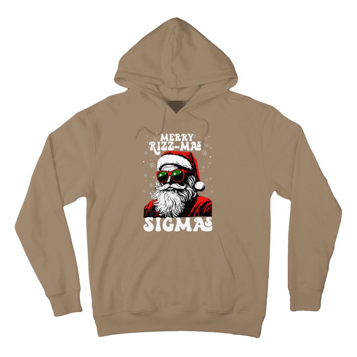 Merry Rizz Mas Sigmas Funny Gen Alpha Xmas Santa Christmas Hoodie