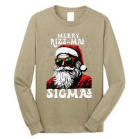 Merry Rizz Mas Sigmas Funny Gen Alpha Xmas Santa Christmas Long Sleeve Shirt