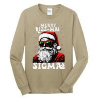 Merry Rizz Mas Sigmas Funny Gen Alpha Xmas Santa Christmas Tall Long Sleeve T-Shirt