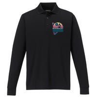 Microbiology Retro Performance Long Sleeve Polo