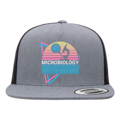 Microbiology Retro Flat Bill Trucker Hat