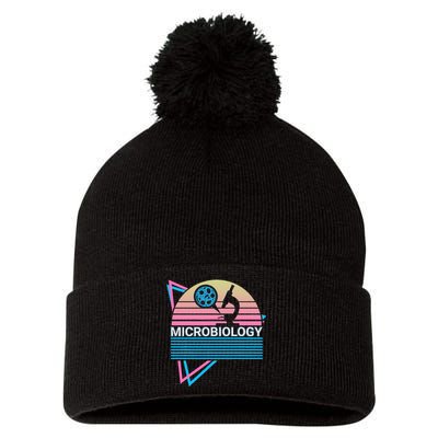 Microbiology Retro Pom Pom 12in Knit Beanie