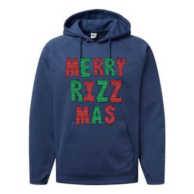 Merry R.I.Z.Z. Mas Sigmas Gen Alpha Middle School Christmas Performance Fleece Hoodie