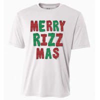 Merry R.I.Z.Z. Mas Sigmas Gen Alpha Middle School Christmas Cooling Performance Crew T-Shirt