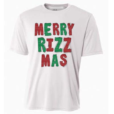 Merry R.I.Z.Z. Mas Sigmas Gen Alpha Middle School Christmas Cooling Performance Crew T-Shirt