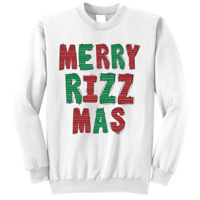 Merry R.I.Z.Z. Mas Sigmas Gen Alpha Middle School Christmas Sweatshirt