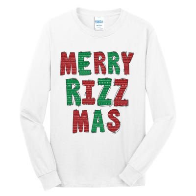 Merry R.I.Z.Z. Mas Sigmas Gen Alpha Middle School Christmas Tall Long Sleeve T-Shirt