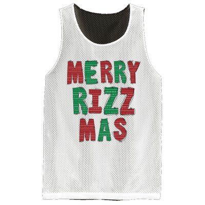 Merry R.I.Z.Z. Mas Sigmas Gen Alpha Middle School Christmas Mesh Reversible Basketball Jersey Tank