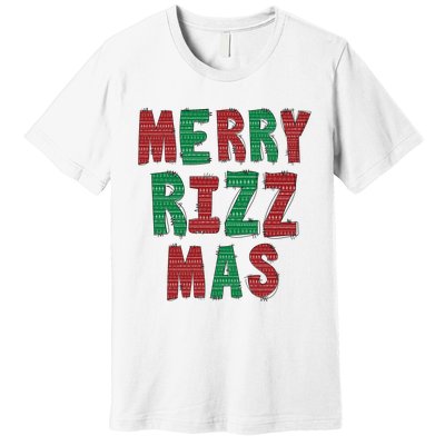 Merry R.I.Z.Z. Mas Sigmas Gen Alpha Middle School Christmas Premium T-Shirt