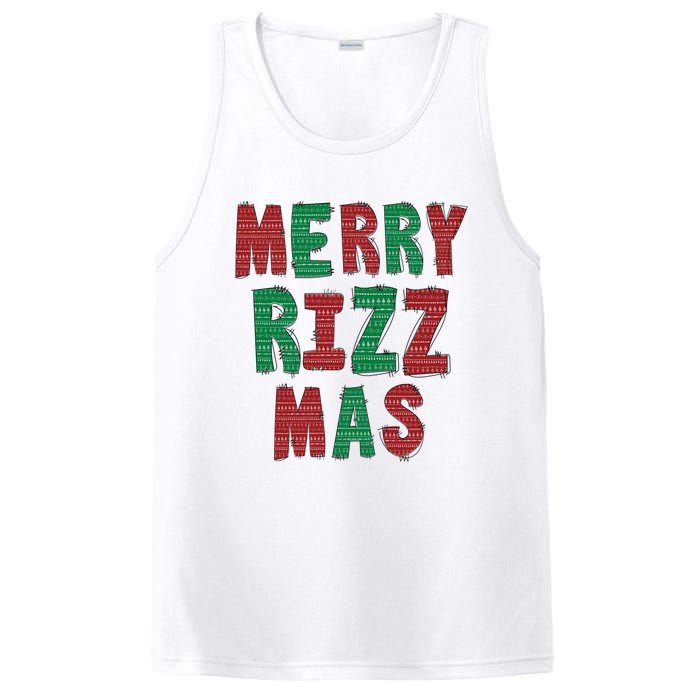 Merry R.I.Z.Z. Mas Sigmas Gen Alpha Middle School Christmas PosiCharge Competitor Tank