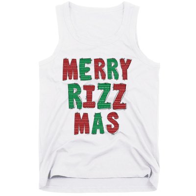 Merry R.I.Z.Z. Mas Sigmas Gen Alpha Middle School Christmas Tank Top