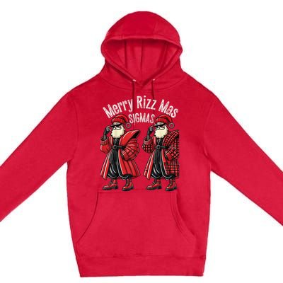 Merry R.I.Z.Z Mas Sigmas Gen Alpha Middle School Christmas Premium Pullover Hoodie