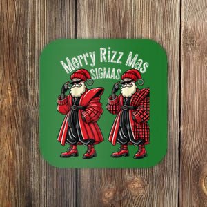 Merry R.I.Z.Z Mas Sigmas Gen Alpha Middle School Christmas Coaster