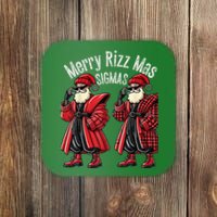 Merry R.I.Z.Z Mas Sigmas Gen Alpha Middle School Christmas Coaster