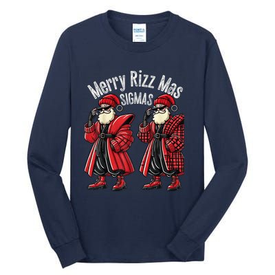 Merry R.I.Z.Z Mas Sigmas Gen Alpha Middle School Christmas Tall Long Sleeve T-Shirt