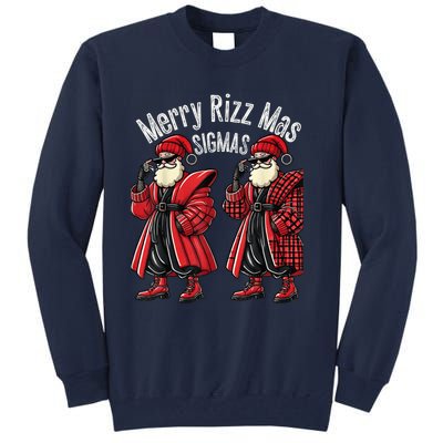 Merry R.I.Z.Z Mas Sigmas Gen Alpha Middle School Christmas Tall Sweatshirt