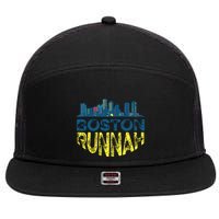 Marathon Runner Miles Runnah 7 Panel Mesh Trucker Snapback Hat