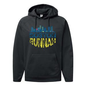 Marathon Runner Miles Runnah Performance Fleece Hoodie