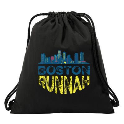 Marathon Runner Miles Runnah Drawstring Bag