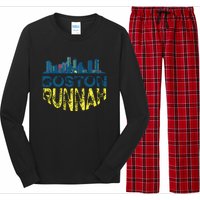 Marathon Runner Miles Runnah Long Sleeve Pajama Set