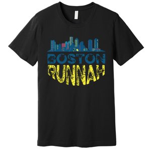 Marathon Runner Miles Runnah Premium T-Shirt